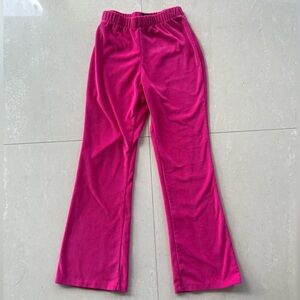 FUSCIA PINK Velour Leggings (girls)